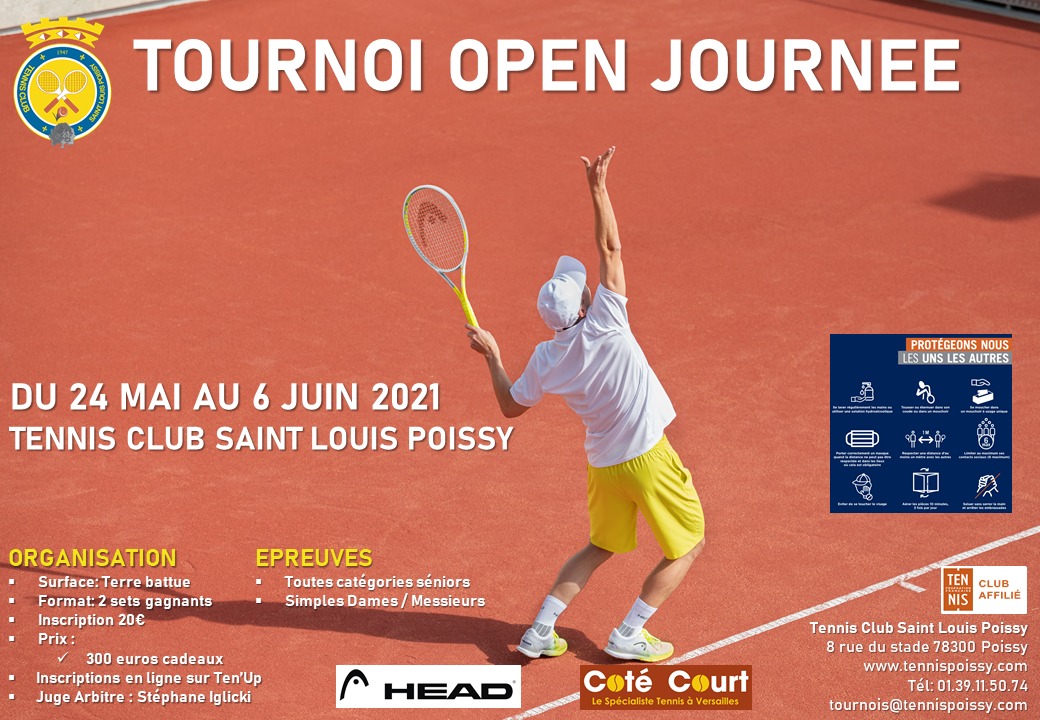 Tournoi Open Journée Mai Juin 2021