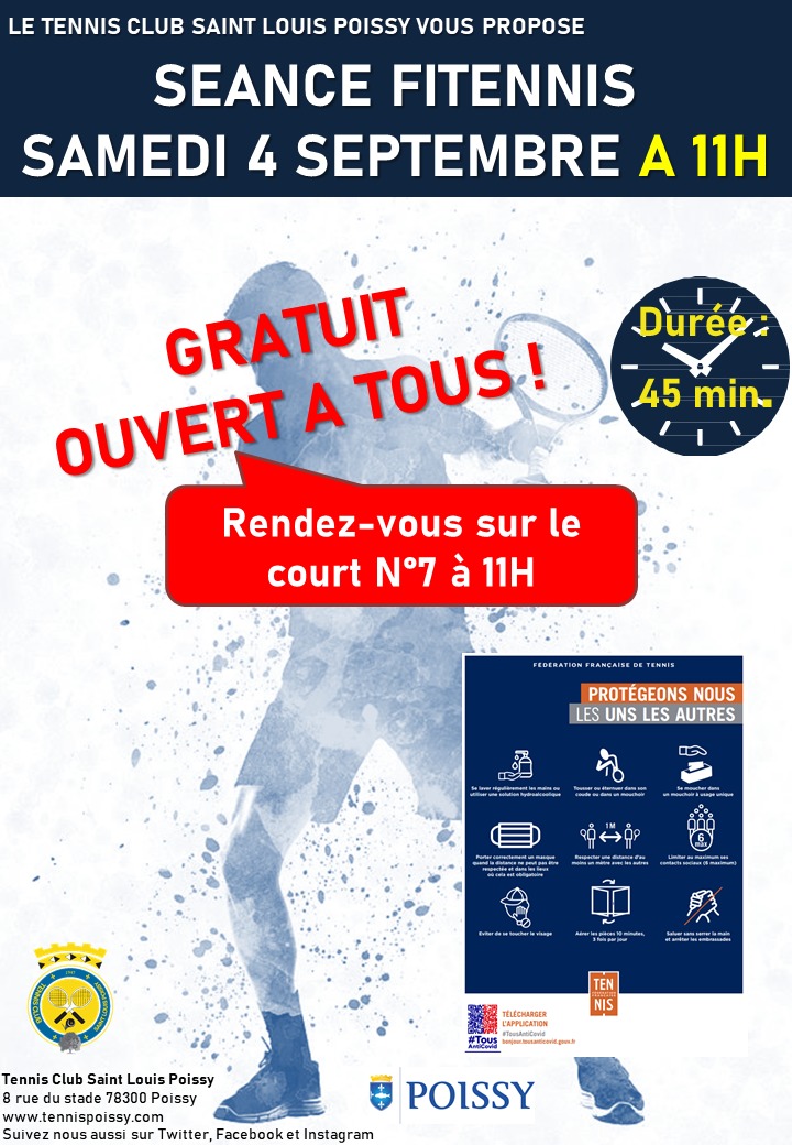 FITENNIS Seance gratuite fevrier 2021