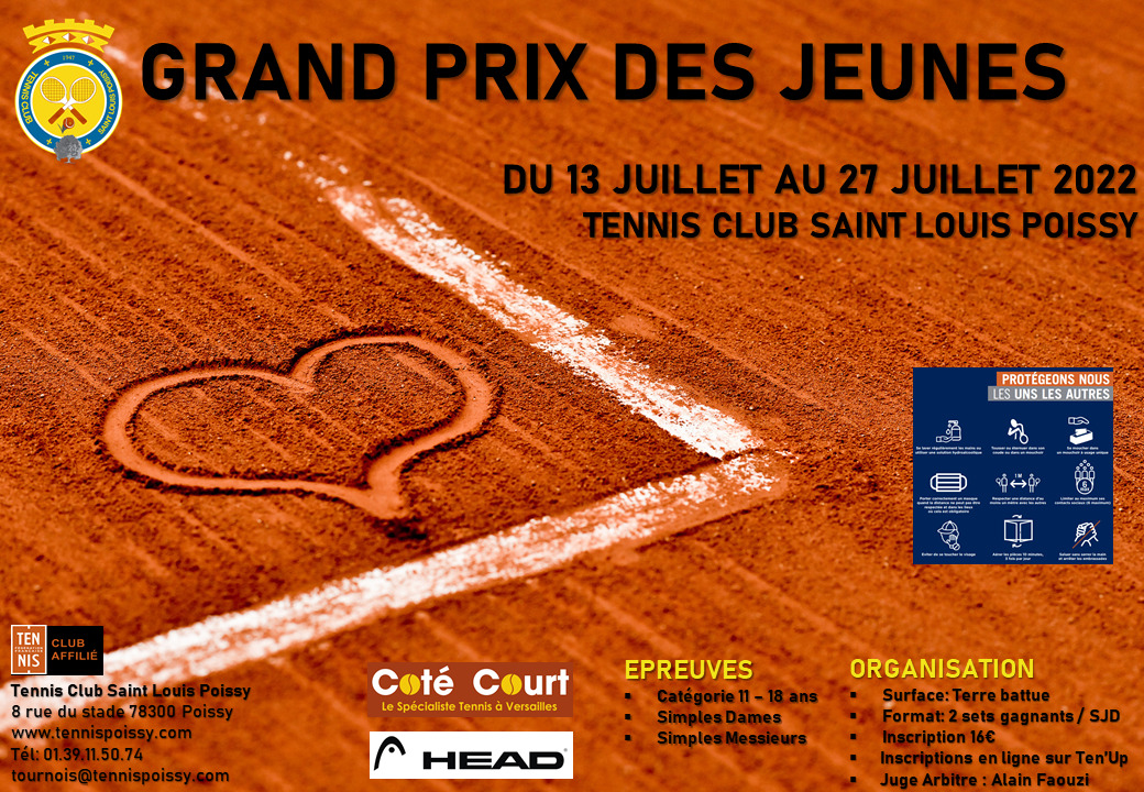 Tournoi Grand Prix Jeunes Juillet 2022